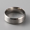 201 Stainless Steel Plain Band Ring for Men Women RJEW-WH0010-06G-MP-2