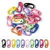 20Pcs Spray Painted Alloy Push Gate Snap Keychain Clasp Findings FIND-YW0001-74-1
