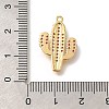 Brass Micro Pave Cubic Zirconia Pendants KK-M295-18G-02-3