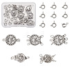 28Pcs 6 Style Brass Box Clasps FIND-TA0001-53-1
