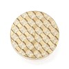 Texture Theme Roung Brass Stamp Head AJEW-M036-06C-G-2