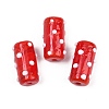 Handmade Lampwork Bumpy Beads LAMP-G170-01B-13-1