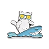Cat Surfing Enamel Pin JEWB-I015-15GU-1