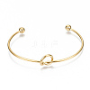 304 Stainless Steel Love Knot Cuff Bangle Making LS-MAK-S073-001G-2