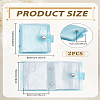 2Pcs PVC Mini Photocard Holder Book AJEW-LP0012-22C-2