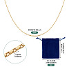 Brass Box Chain Necklace NJEW-TA0001-16-4