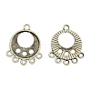 Tibetan Style Alloy Flat Round Chandelier Component Links LS-TIBE-1691-AS-LF-1
