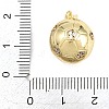 Football Brass Micro Pave Cubic Zirconia Pendants KK-A297-09I-G-3
