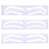 60Pcs 3 Styles Plastic Eyebrow Tattoo Practice Skin AJEW-CP0009-58B-7