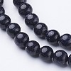Synthetic Blue Goldstone Beads Strands GSR053-2