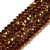 Electroplate Glass Beads Strands X-EGLA-P061-01B-05-1