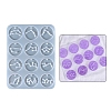 Twelve Constellations Round Pendants Silicone Molds LS-DIY-G073-01-1