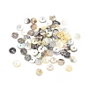 Natural Akoya Shell Flat Round Charms BSHE-Z003-39A-1