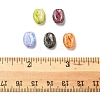 40Pcs 5 Colors Baking Paint Glass Seed Beads GLAA-FS0002-27-5