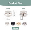 32Pcs 4 Colors Alloy Cord Locks FIND-DC0006-20-2