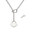 304 Stainless Steel Pendant Necklaces NJEW-LP0001-21-1