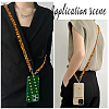 1Pc Acrylic Cuban Link Chain Bag Extender Chains AJEW-BM0001-41B-5