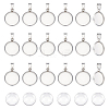 Unicraftale DIY Blank Dome Flat Round Pendant Making Kit DIY-UN0004-47-1