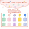 705Pcs 15 Style Imitation Jelly Acrylic Beads MACR-YW0001-78-2