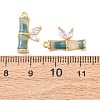 Brass Micro Pave Cubic Zirconia Pendants KK-A284-09G-3