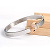 Tarnish Resistant 304 Stainless Steel Bangles BJEW-H0003-16A-3