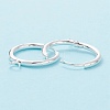 201 Stainless Steel Huggie Hoop Earring Findings STAS-P283-01S-S-2