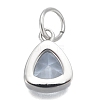 304 Stainless Steel Cubic Zirconia Pendant ZIRC-P080-B06-2