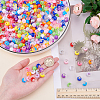 600Pcs 12 Colors Transparent Resin Beads RESI-GO0001-07-3