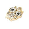 Alloy Rhinestone Pendants RB-CBA9733-02G-2