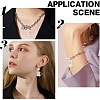 4Pcs 4 Styles Flocky Opaque Resin Pendants FIND-YW0010-31-6
