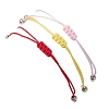 3Pcs Constellations Adjustable Nylon Cord Braided Bead Bracelets for Women Men BJEW-JB11325-01-5