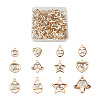 72Pcs 12 Style Alloy Pendants PALLOY-TA0002-28-24