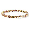 Natural Tourmaline Beaded Stretch Bracelets TU5709-15-1
