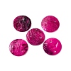 Spray Painted Natural Akoya Shell Connector Charms LS-BSHE-S304-17B-1