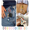 10Pcs Alloy Spring Gate Rings FIND-TA0009-25G-8