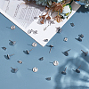 20Pcs 304 Stainless Steel Stud Earring Findings STAS-LP0001-86-3
