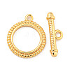 Brass Toggle Clasps KK-A223-17G-2