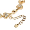 Brass Micro Pave Cubic Zirconia Link Bracelets for Women BJEW-U013-01G-01-3