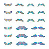 56Pcs 7 Style Rack Plating Alloy Bead FIND-CW0001-24-2