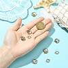 9Pcs 3 Styles Natural Paua Shell Connector Charms KK-YW0003-61-5