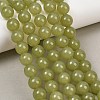 Natural Dyed White Jade Beads Strands GG-CBAEB22-B01-12mm-05-1