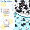150Pcs 3 Colors Opaque Acrylic European Beads OACR-CJ0002-83-2