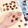 20Pcs Natural Tiger Eye Pendants G-BBC0001-50C-3