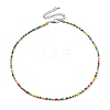 Glass Beaded Necklace NJEW-Z029-05H-1