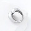 304 Stainless Steel Cuff Open Rings for Women AP0200-1-4