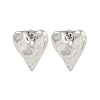 Non-Tarnish Heart 304 Stainless Steel Ear Studs EJEW-L290-025P-1