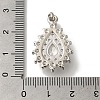 Rack Plating Brass Micro Pave Cubic Zirconia Pendant KK-H485-39P-01-3