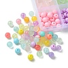 Transparent Crackle Acrylic Beads MACR-YW0002-94-2