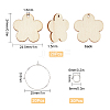 SUNNYCLUE DIY Flower Wine Glass Charm Tags Making Kit DIY-SC0018-59-2