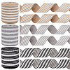 3 Rolls 3 Colors Polyester Striped Ribbons OCOR-GA0001-87-1